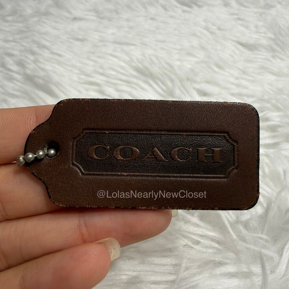 2" Vintage COACH Fob Bag Charm Hang tag Hangtag